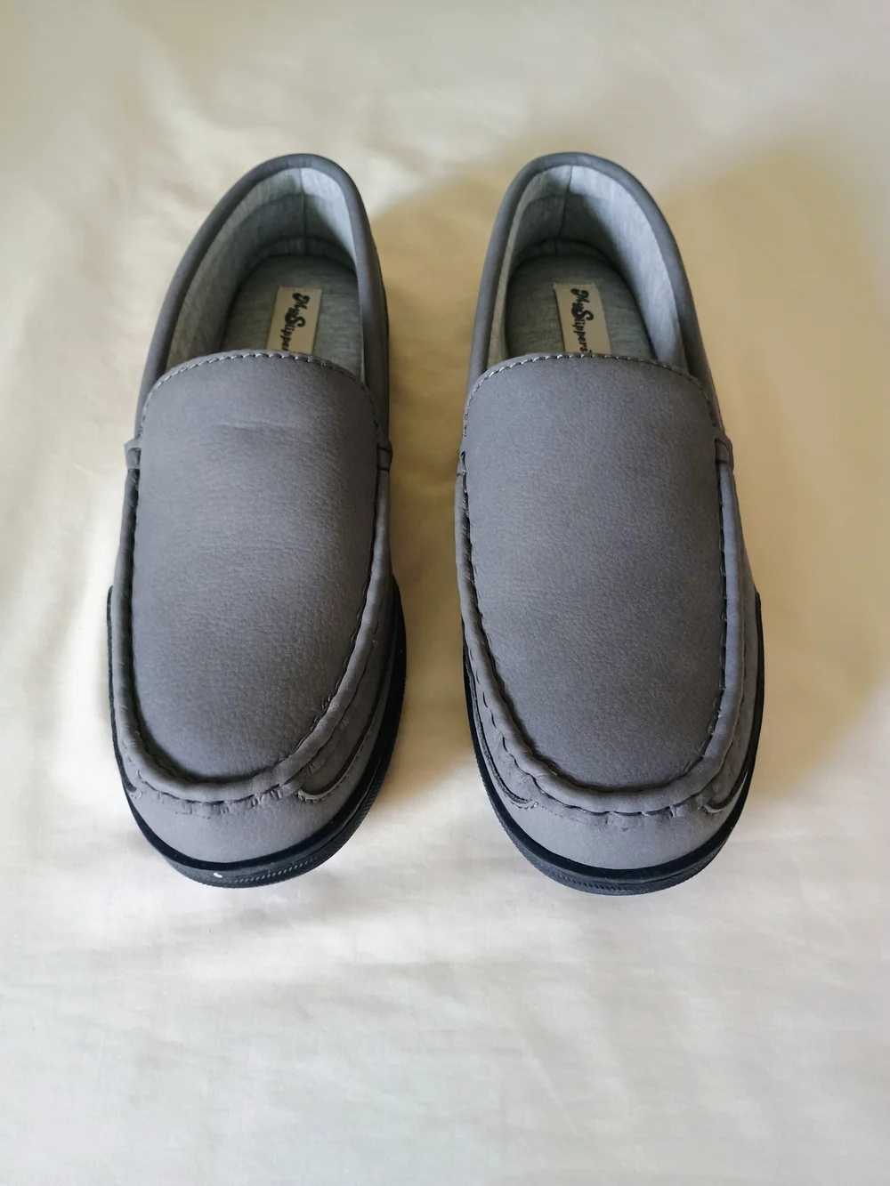 MySlippers Men's Gray Moccasin